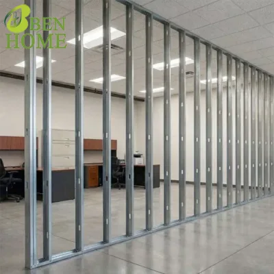 Drywall Metal Frame Stud and Track System for Indoor Partition Walls with Durable Steel Profiles and Easy Installation