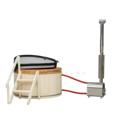 Traditional Wooden Barrel Hot Tub Spa Hot Tub Cedar/Hemlock Wooden Customize Optional