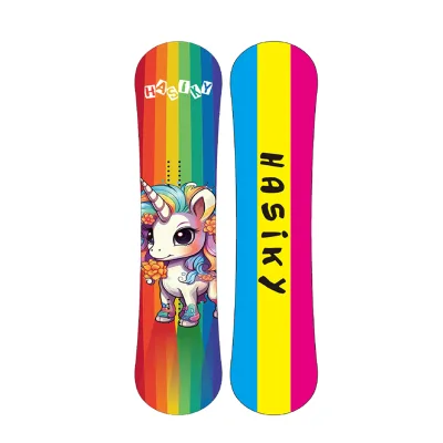 Child Freestyle Snowboard Poplar Wood Junior Snowboard for Sport Plastic Ski Usage