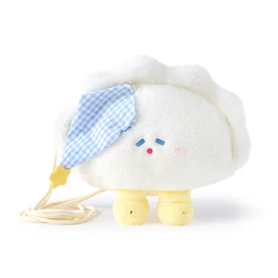 Kids Gift Kawaii Food Design Plush Toy Dumpling Shaped Bag Plush Crossbody Bag