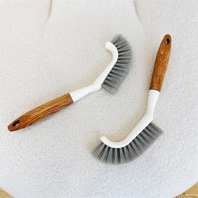 PP Floor Brush Long-Handle Hard-Bristle Scrubber Bathrooms Toilets All-In-One Cleaning Tool Tile & Grout Cleaning