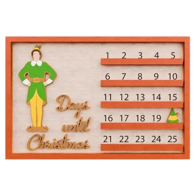 Hot-selling Christmas Letter Hanging Wooden Christmas Ornament Countdown Calendar for Home Decor