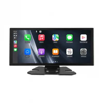 11.26 Inch Portable Car Navigation PND with Wireless CarPlay Android Auto IPS Screen 1920x720 Bluetooth 5.0 FM Transmitter