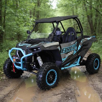 Chinese 2 Seater 4x4 1000cc 4-Stroke Gas/Diesel Engine Chain Drive Differential Lock Equipped Automatic Sports Adventure
