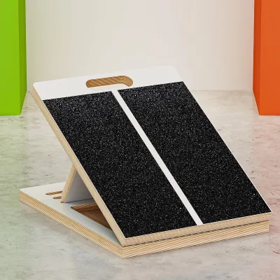 Wooden Oblique Wedge Stretcher for Squats, Ankle Mobilization, Portable Fitness Equipment, Heel Stretch Balance Weight
