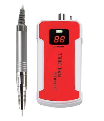 New Product High Power 80w Professional 35000RPM Rechargeable for Easy Use Cordless Electric Pen Nail Drill With Charging Base