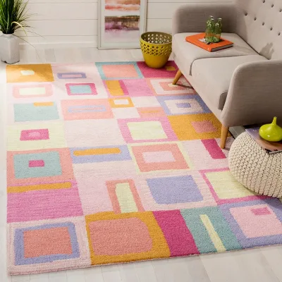 Modern Design pink Popular Children Girl Room Rug