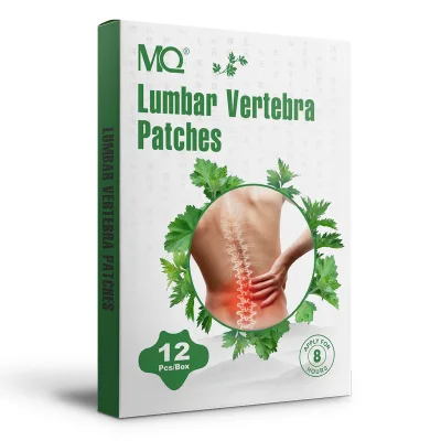 Customize logo Soft Skin Fitting Large-area Heating Pain Relief Patch Waist Lumbar Vertebra Sticker 12pcs/box