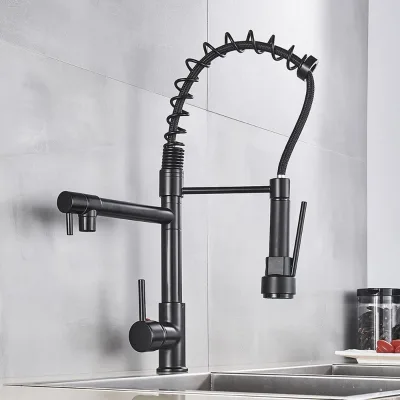 360 Rotary Stainless Steel Sus304 Kitchen Faucet Griferia China Importadores Kitchen Faucet With Spray Rubinetto Acciaio