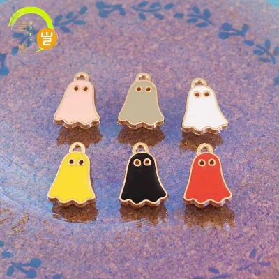 Halloween Charms,Enamel Halloween Little Ghost Metal Cute Demon Pendants