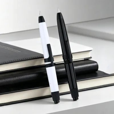 MAJOHN A3 Rotating Sealed Fountain Pens Rotate Nib Resin Body 0.38mm Fine Tip Writing Universal Office Student Ink Absorber