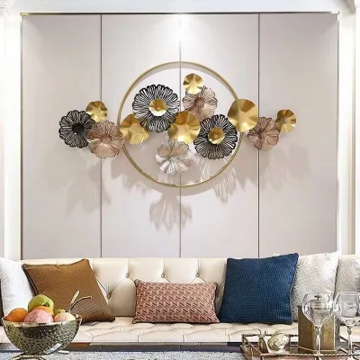 131.5X70CM High Quality Iron Decoration for Wall Hanging Luxury Network Red Metal Frame for Bedroom Living Room Contemporary
