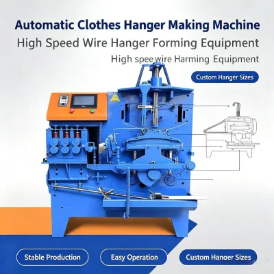 Fully Automatic Stainless Steel Wire Bending Machine with Motor & Engine for High-Speed Clothes Hanger Forming