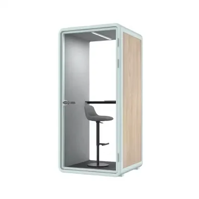 Simple Single Person Phone Pod Prefab Acoustic House Booth Modular Office Tiny Room Booth Soundproof Meeting Pod