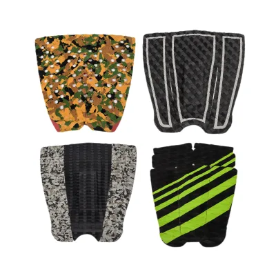 Premium Full Size Maximum Grip Super Strong Adhesive Surfboard Traction Pad 3 Piece for Surfing or Skimboarding