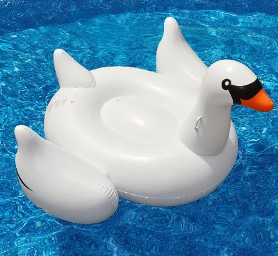 Inflatable PVC Swan Ride-On Float for Children CE Certified 3-Year Warranty