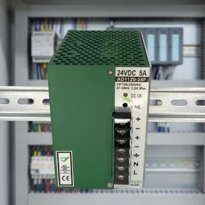 Din Rail Power Supply 24v Industrial Automation DIN Rail Installation 120W Stable 24VDC Output