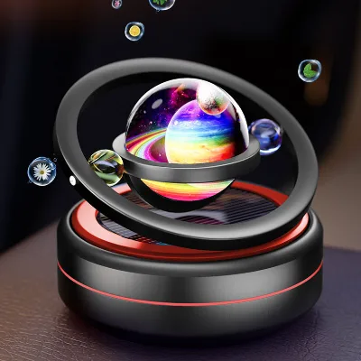 Car Air Freshener Interstellar Solar Rotary for Car Interior Autorotation Decoration Accessories