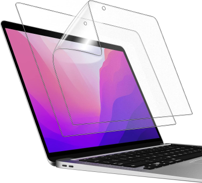 Clear Screen Protector for 2021-2018 MacBook Air 13 Inch 2022-2016 MacBook Pro M2 Protective Crystal Shield Film