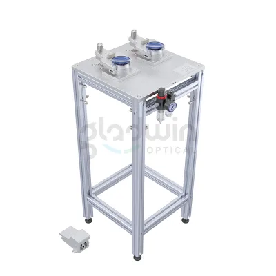 Economical Dual Station Alloy Deblocer Streamlined Design Power-Free Simple Operation Eyewear Displays