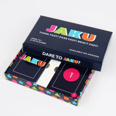 Custom Board Game Playing Poker Cards Paper Tray and Box With Customized Logo Printing