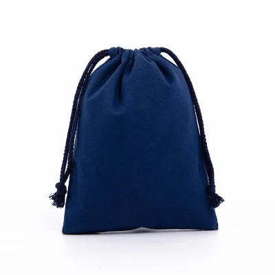 Wedding Favor Drawstring Bags Cotton Canvas Pouch with Rope Closure Candy Gifts Party Favor Wholesale Bulk