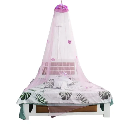 Children's Round Dream Curtain Tent Bed Round Top Pink Color Baby Canopy Mosquito Net