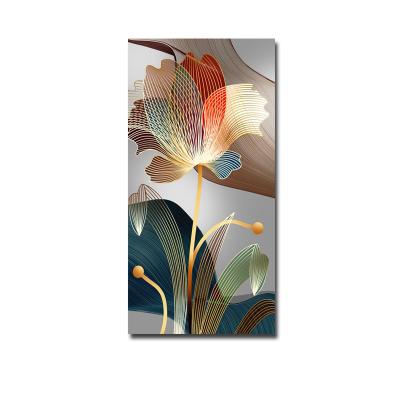 Abstract Poster Nordic Art Plant Printed Canvas Painting Luxury Modern 3D Wall Art Pictures for Living Room Wall Decoration