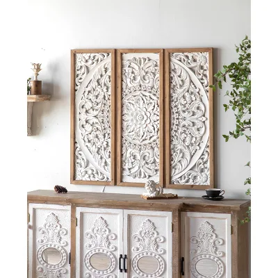 Elegant Home Wall Hanging Decor Art Vintage Wooden Accents for Stylish Wall Decoration