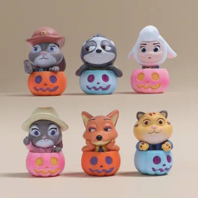 Limited Edition Pumpkin Zoo Animal Art Toy Teens Party Favor Surprise Bag Filler Novelty Collectible for Gift Shop Retail
