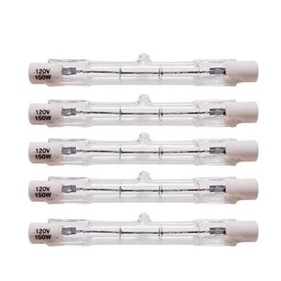 R7S Halogen Tubular Lamp J254 1000W 1500W Quartz Glass Bulb for Outdoor Floodlight and Security Lighting