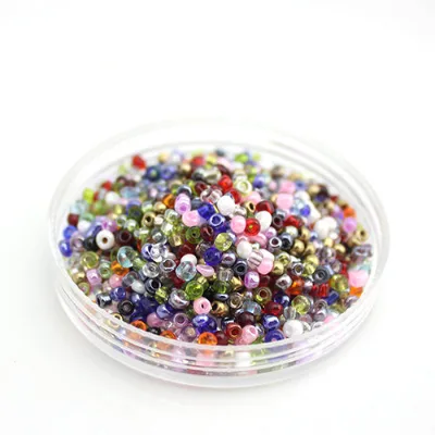 Wholesale 30g/Bag 2mm Crystal Shiny 12/0 Mixed Colors Glass Bead Loose Nature Crystal Seed Beads for Jewelry Making