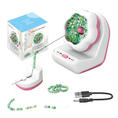 Electric Automatic Beading Machine Bead Bowl DIY Handmade Beading Machine Soft Clay Beads Rice Bead Beading Tool Beading Device