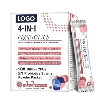 OEM ODM Soluble Probiotic Powder Support Digestive Health Daily Probiotics Fiber Boost Powder with GMP