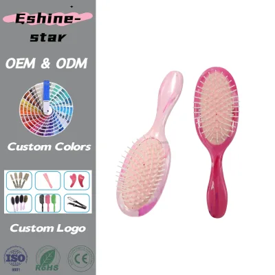Wet Rubber Hair Brush Extension Scalp Curly Paddle Wave Detangling Hair Brush Travel for Natural Hair