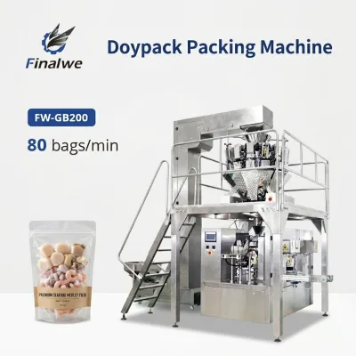 Finalwe Export Grade Screw Feeder Milk Powder Flour Premade Pouch Packing Machine