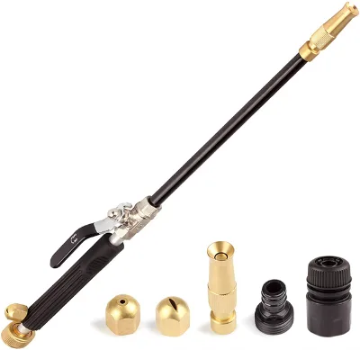 Portable Hydro Jet High Pressure Power Washer Gun , Hydro Jet Pressure Washer Gun with 3 Hose Nozzles