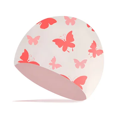 369 JW-YY93 Children's & Girls' Silicone Swim Cap Animal Style Waterproof Ear Protection Non-Tightening Customized Logo