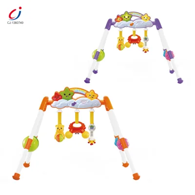 Chengji Soft Gym Set Baby Toddler Indoor Training Playing Lighting Music Training Rack Kids Portable Baby Gym