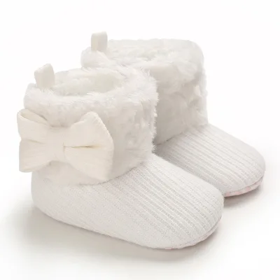 Bow Newborn Cotton Toddler Baby Ankle Snow Boots Baby Booties for Girls