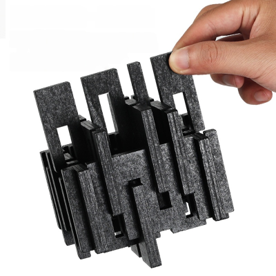 12 Pcs Wooden 3D Block Puzzle Master Brain Teaser for Adults