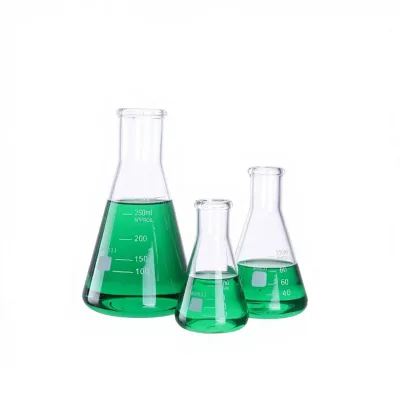 Triangle Conical Flask High Borosilicate Glass Laboratory Equipment for Middle School Chemistry