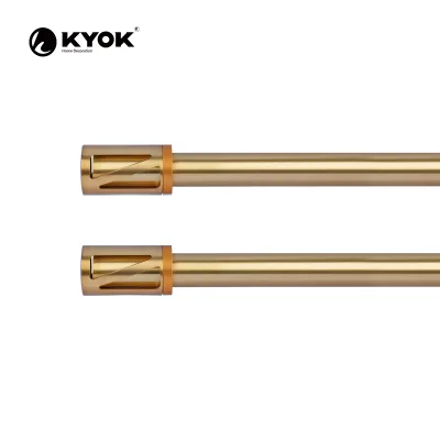 High Quality Roman Rods and Accessories 28 mm Plating Aluminum Curtain poles for Home Decor