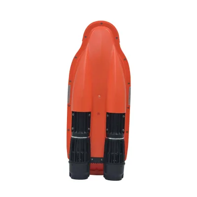 Dophlin Plastic 2.4GHz Remote Control Ship for Fishing 500-600M Range Level 3-4 Wave Resistance with Night LED Light Towing Hook