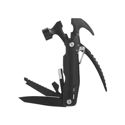 17 In1 Black Stainless Steel Multi Tool Multipurpose Hammer Window Breaker Multi Tool