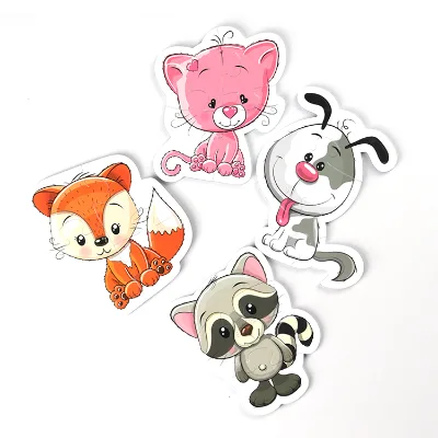 Custom Kids Puzzles Toys Cute Animal Shapes Puzzles 3 Pieces Puzzles