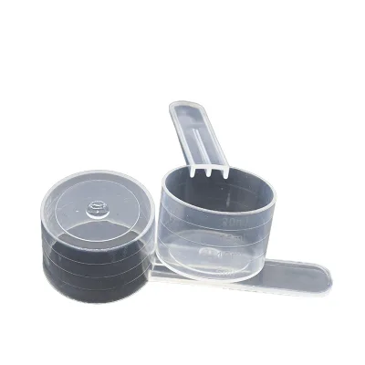 20Ml Portable Eco Friendly Reusable Measuring Spoon Clear Plastic Pp Scoop for Protein Powder