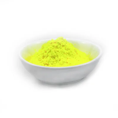 MH019 Fluorescent Lemon Yellow Solvent Dye Fine Uniform Particle for Plastic Extrusion Injection Blow Molding Water