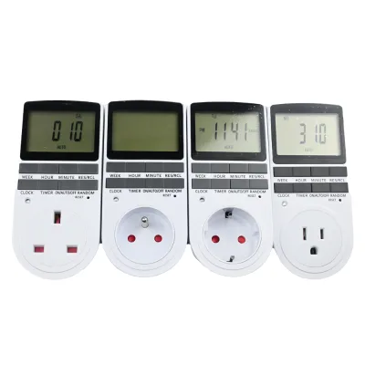 Digital Electrical Weekly Daily Plug-in Countdown Timer Switch Socket for Garden Irrigation System