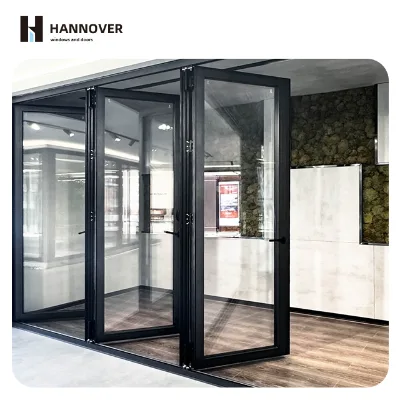 HANNOVER High Quality Foldable Doors for Modern Homes Stylish Design Space Saving Villas Courtyards Hotels Malls Outdoor